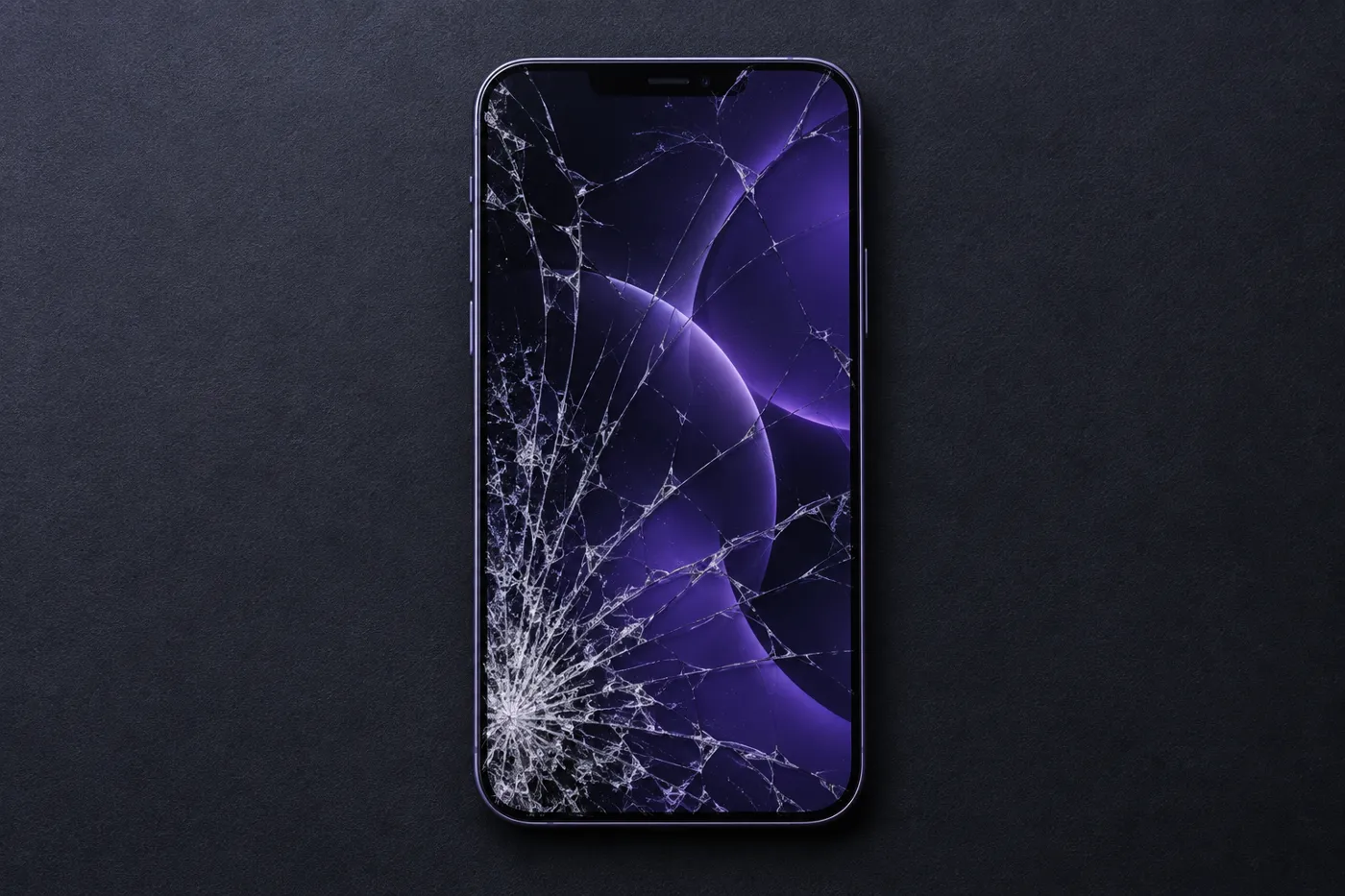 Celular con la pantalla rota